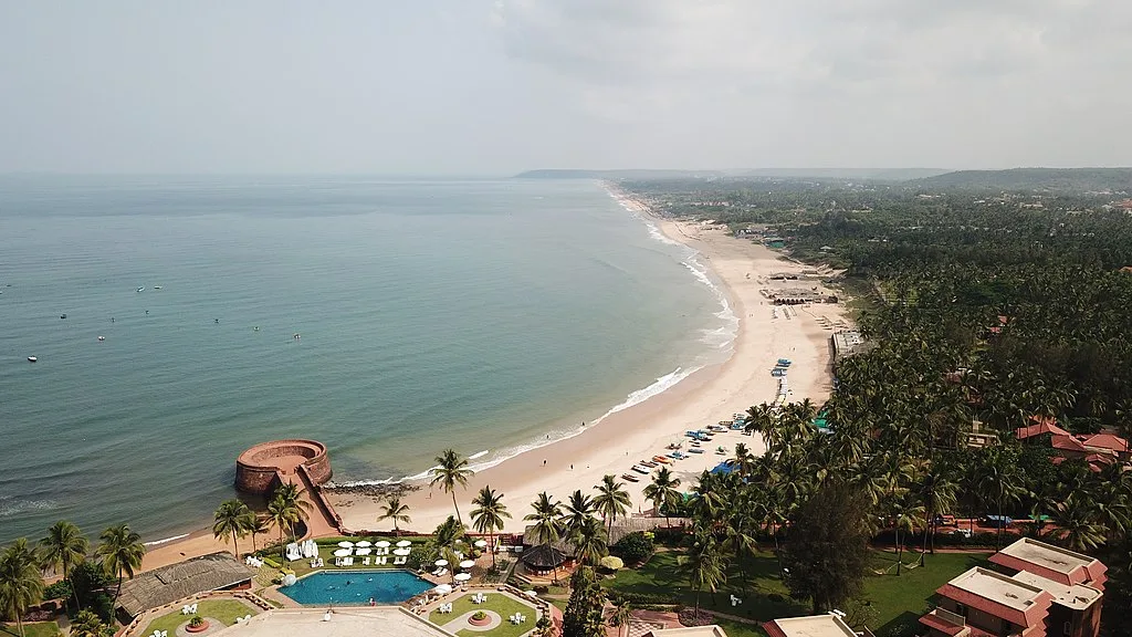 Aerial View of Candolim Beach