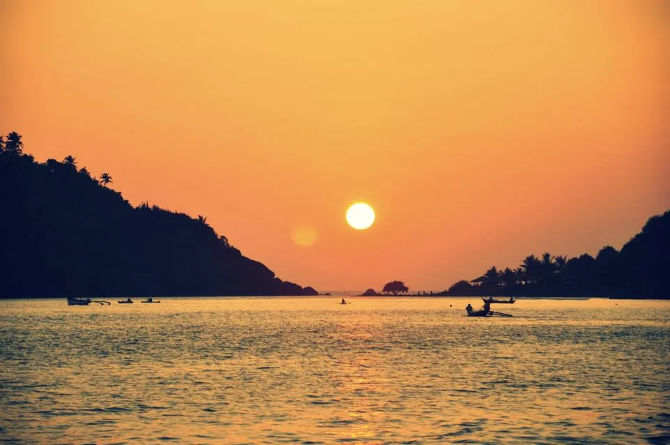 Sunset at Palolem beach 