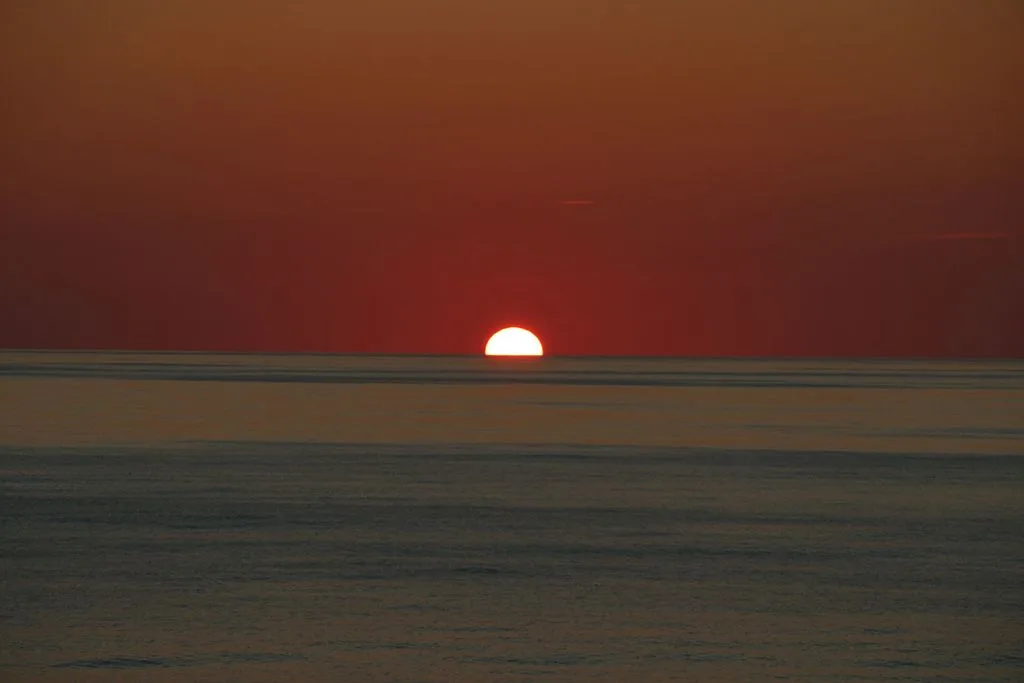 A breathtaking Sunset at East coast of India