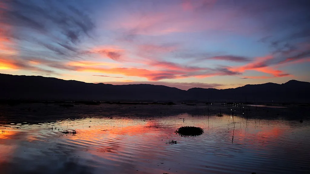 Sunset at Loktak Lake