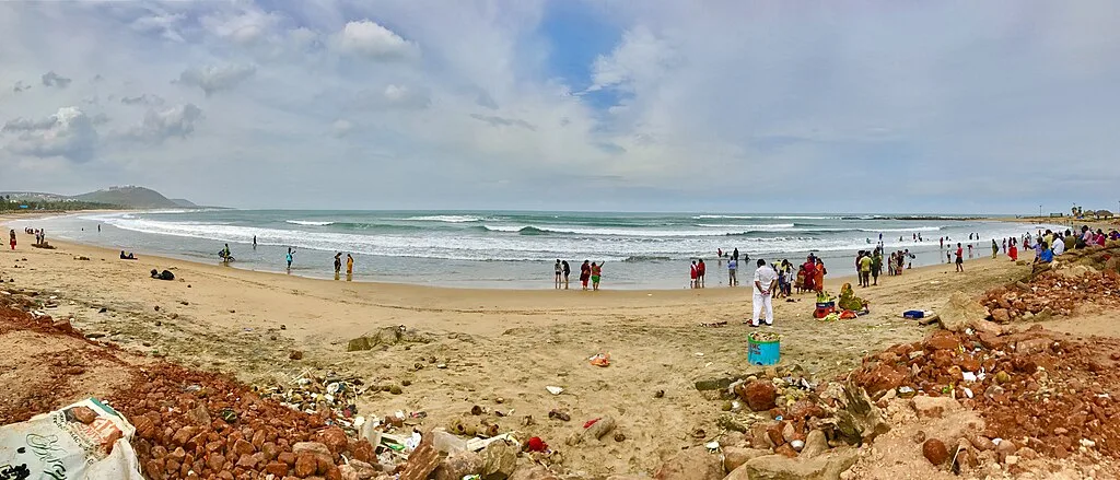 Panoramic View of Rushikonda Beach