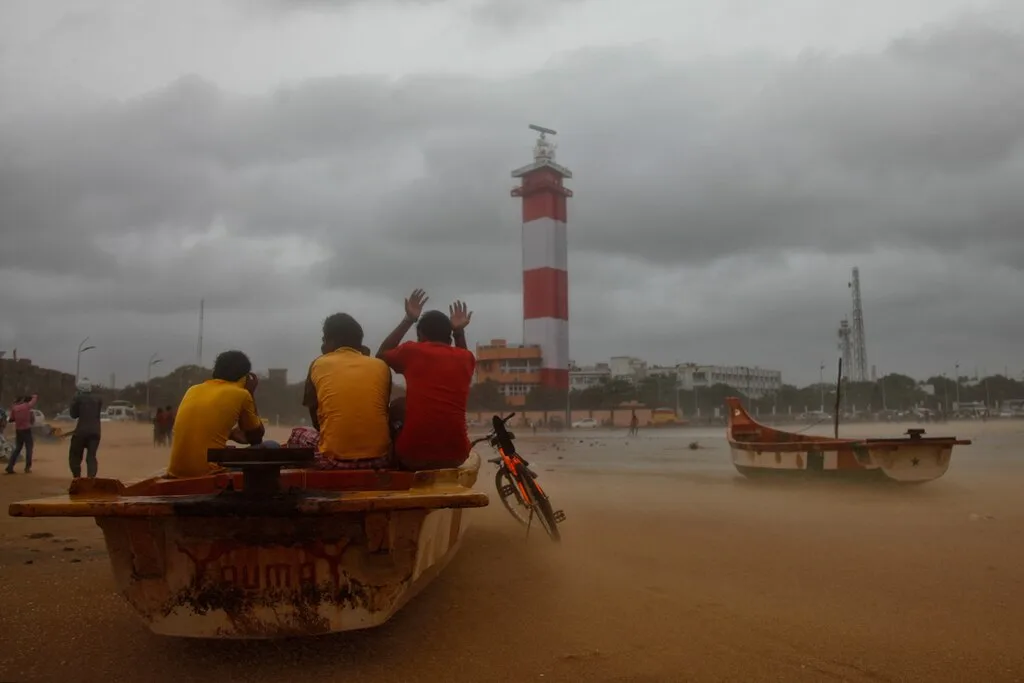 The beautiful Light house, Marina Beach