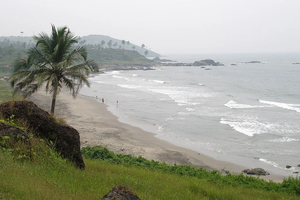 The alluring view of Vagator Beach