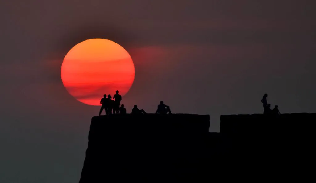 Beach sunset at Alibag