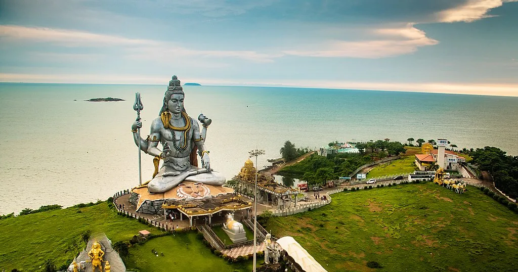 The second largest statue of Lord Shiva at Murudeshwar Beach