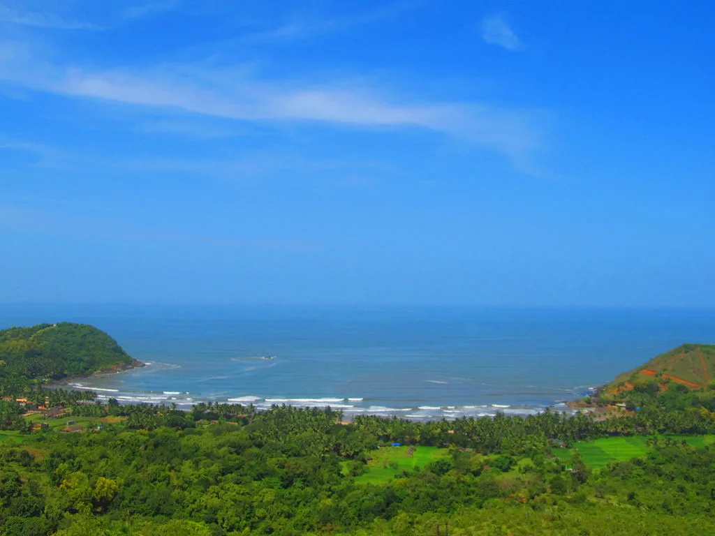 The beautiful Kodalu beach at Gokarna